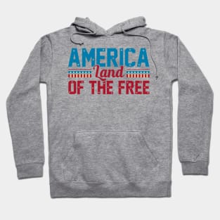 Land Of The Free 4th Of July Gift For Men Women Hoodie